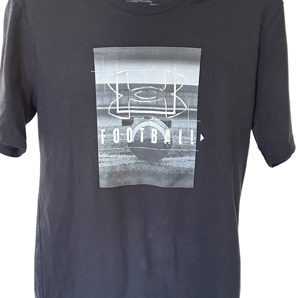 Under Armour Black Short-Sleeve Football Graphic Tee